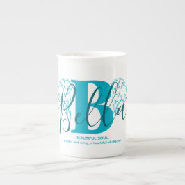 Taza De Porcelana Significado del nombre Bella Monograma 
