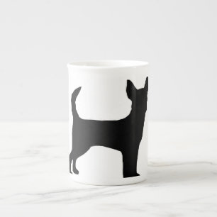 Taza De Porcelana Silo black.png de la chihuahua