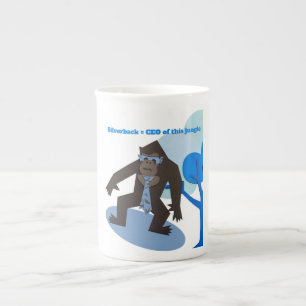 Taza De Porcelana Silverback = CEO de esta jungla