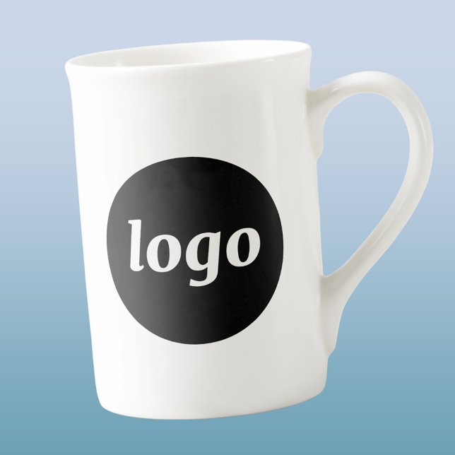 Taza De Porcelana Simple Logo Branding Business Promotional (Simple logo business branding promotional bone china mug)