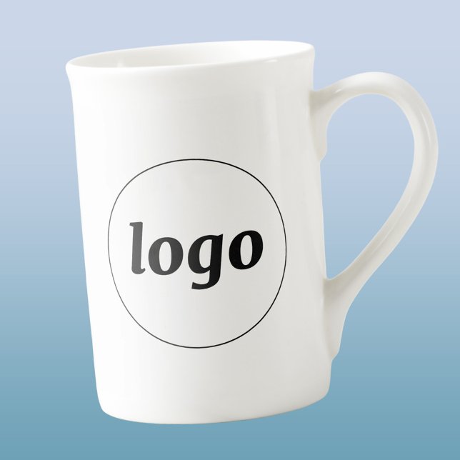 Taza De Porcelana Simple Logo Branding Business Promotional (Simple logo business branding promotional bone china mug)