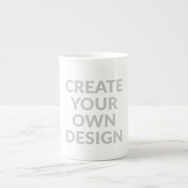 Taza De Porcelana Simplemente - Cree su propio  (Frente)