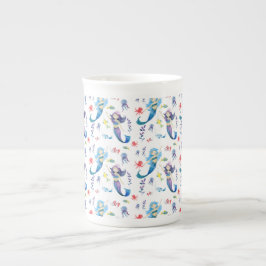 Taza De Porcelana Sirenas bailarinas