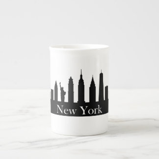 Taza De Porcelana Skyline New York