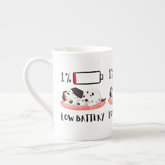Taza De Porcelana Sleepy Dog Design (Izquierda)