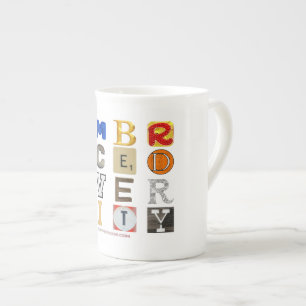 Taza De Porcelana SlipperyJoe abraza la diversidad metáfora LGBTQIA 