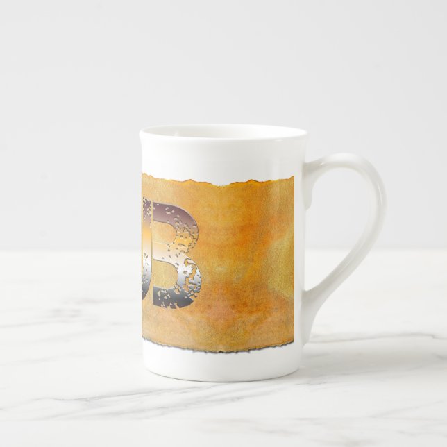 Taza De Porcelana SlipperyJoe's cub word naranja-tonos marrones pro (Derecha)