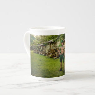 Taza De Porcelana SlipperyJoe's día de San Patricio festivo duende