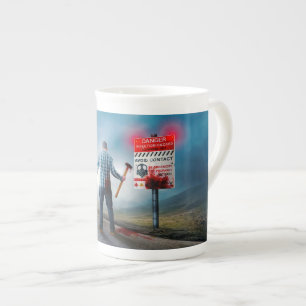 Taza De Porcelana SlipperyJoe's feliz Halloween ojos brillantes zomb