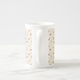 Taza De Porcelana Sobres Lindos & Corazones Sin Costuras San Valentí