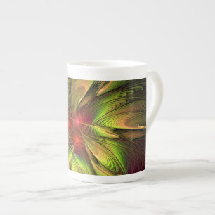 Taza De Porcelana Soft and tenderness fractal fantasy flowers