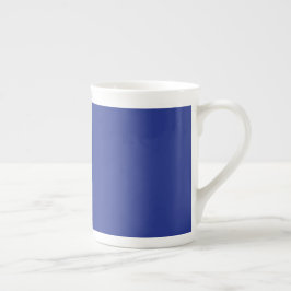 Taza De Porcelana Solid Deep Blue Backdrop | Bold Minimalist Design