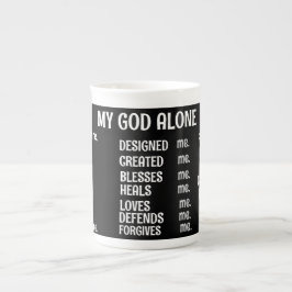 Taza De Porcelana SOLO DIOS MIS Mug Especializado
