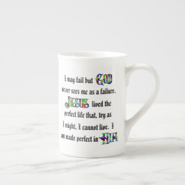 Taza De Porcelana Somos perfectos con él - Copa China de huesos