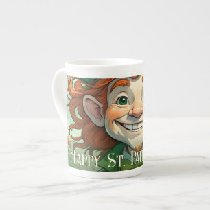 Taza De Porcelana Sonrisas de suerte en el Día de San Patricio