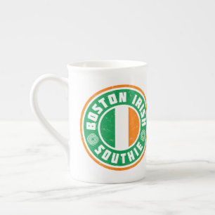 Taza De Porcelana Southie irlandés de Boston