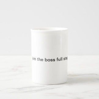 Taza De Porcelana Soy el punto final del jefe