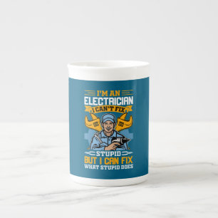 Taza De Porcelana Soy electricista