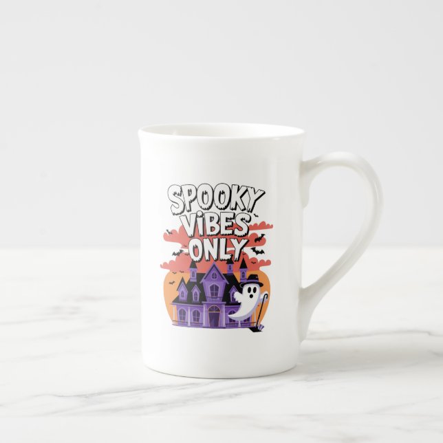 Taza De Porcelana Spooky Season Quotes (Derecha)