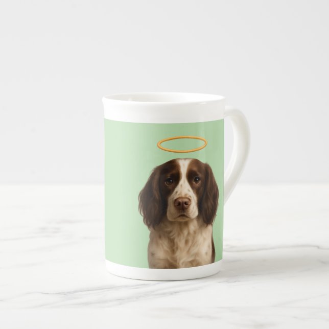Taza De Porcelana Springer Spaniel Angel / Devil bone china mug (Derecha)