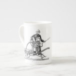 Taza De Porcelana Sprinkler Fireman 90th Birthday personalizado Mug<br><div class="desc">Hermoso ilustracion vintage de un rociador. La taza de cumpleaños 90 del personalizable humorístico para el abuelo. Puede cambiar fácilmente el texto (fuente, tamaño, color y posición) y el color de fondo haciendo clic en el botón personalizar o personalizar. Cumpleaños coincidente guardar la fecha (postal), el libro de invitados de...</div>