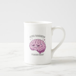 Taza De Porcelana Still Loading – Please Wait Brain Cartoon Mug