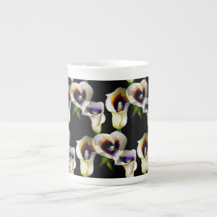 Taza De Porcelana Sublime acuarela Arum Calla Lilies
