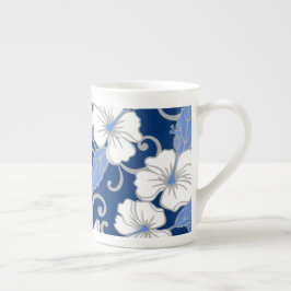 TAZA DE PORCELANA SUEÑO POLINESIO (AZUL)