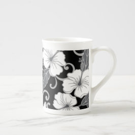 TAZA DE PORCELANA SUEÑO POLINESIO (NEGRO)