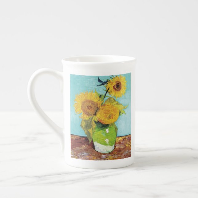 Taza De Porcelana Sunflowers Vincent van Gogh (Izquierda)
