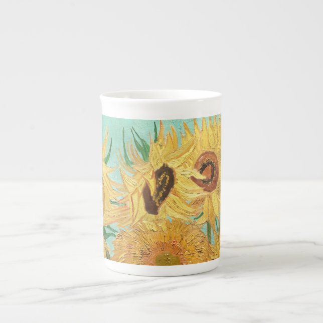 Taza De Porcelana Sunflowers Vincent van Gogh (Frente)