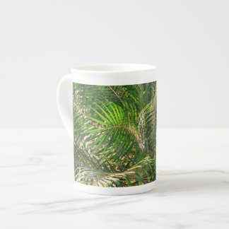 Taza De Porcelana Sunset Lit Palm Fronds Tropical