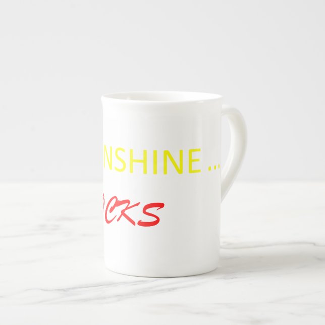 Taza De Porcelana Sunshine Rocks Coffee Mug (Derecha)