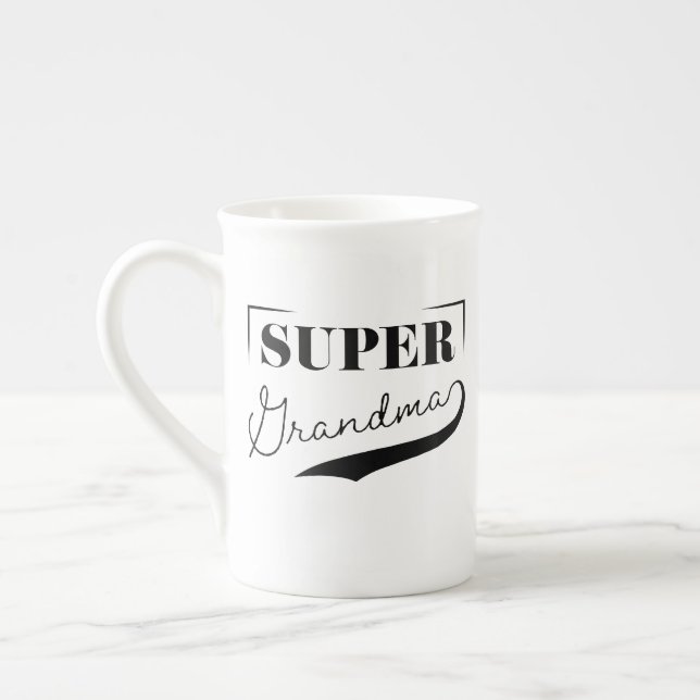 Taza De Porcelana Super Abuela (Izquierda)