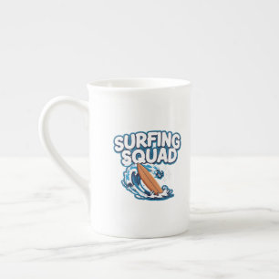 Taza De Porcelana Surfing Squad