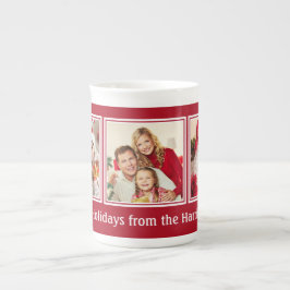 Taza De Porcelana SUS 3 FOTOS y navidad DE ENCARGO del TEXTO asaltan