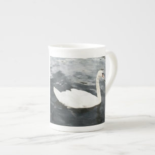 Taza De Porcelana Swan impresionista