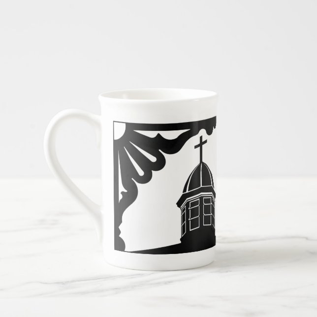 Taza De Porcelana Tabernáculo y pan de jengibre - Viñedo de Martha (Izquierda)