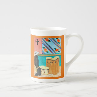 Taza De Porcelana Tambores en Panamá "después acuarela del carruaje"