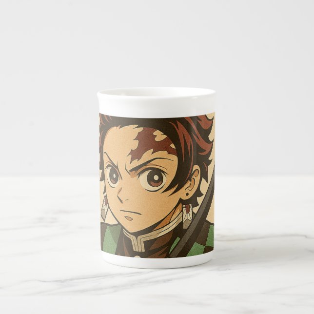 Taza De Porcelana Tanjiro Kamado (Frente)