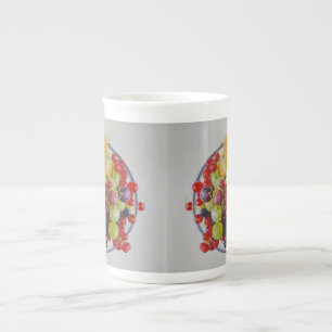 Taza De Porcelana Tazón de bayas - Vida residual de fruta hiperreali