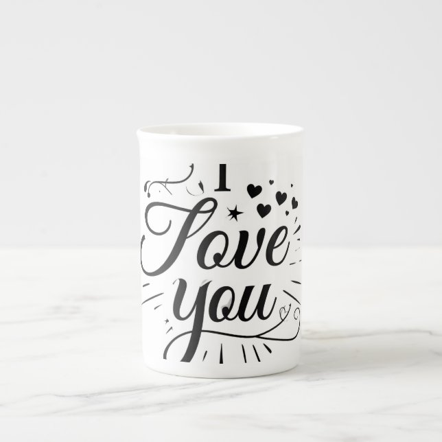 Taza De Porcelana te amo (Frente)
