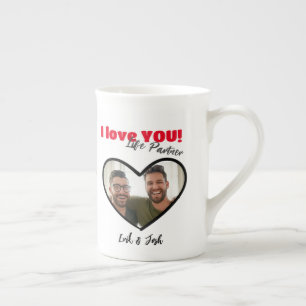 Taza De Porcelana Te amo, compañero de vida, parejas