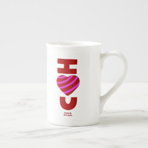 Taza De Porcelana Te amo el peluche de China