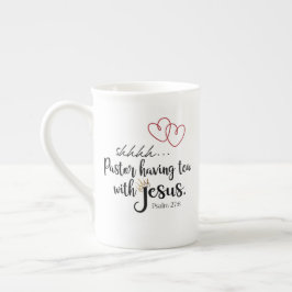 Taza De Porcelana TÉ PASTOR CON JESÚS Christian Quiet Time