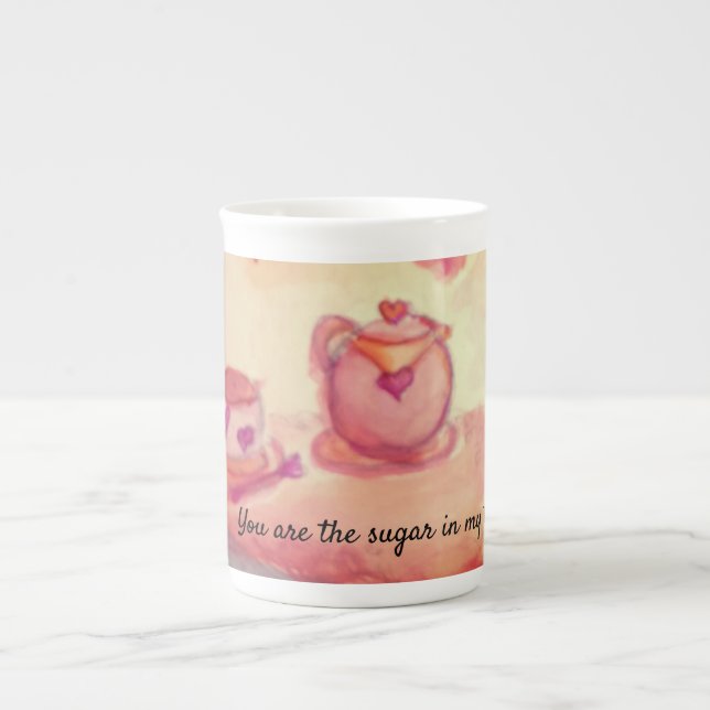 Taza De Porcelana té-tiempo (Frente)