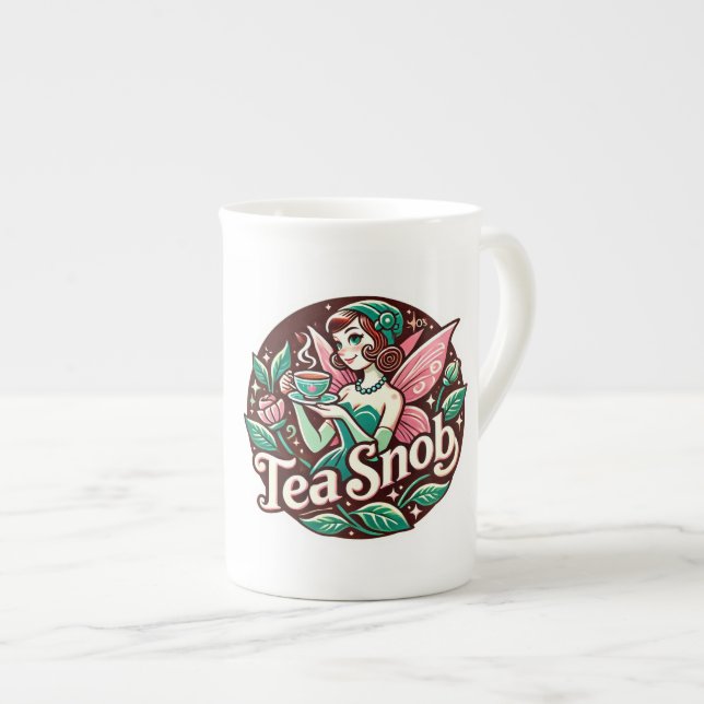 Taza De Porcelana Tea Snob Fairy (Derecha)