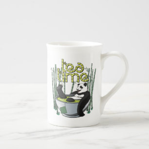 Taza De Porcelana Tea Time Panda