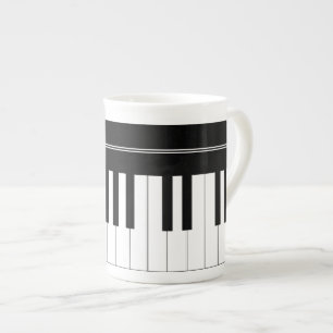 Taza De Porcelana Teclado de piano