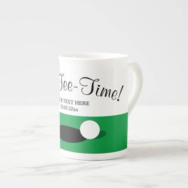 Taza De Porcelana Tee-time gracioso té mug regalo para jugadores de  (Derecha)